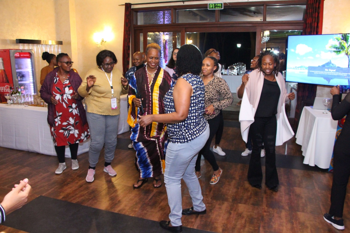 Left-Prof.-Tabitha-looking-on-as-Prof.-Mercy-Minneh-Nyambura-have-a-light-moment-at-the-end-of-the-worshop-2